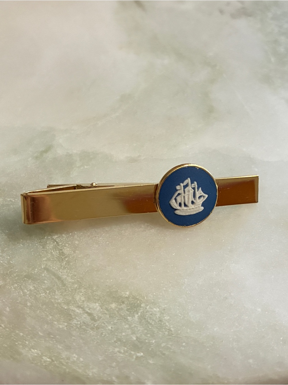 ⚓️ Wedgwood Vintage Tie Clip Ship Nautical